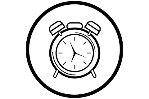 transparent circle with classic alarm clock illustration - Download Free Stock Videos Pikwizard.com
