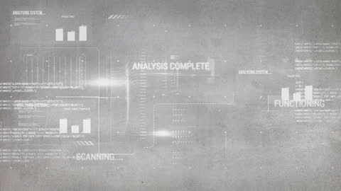 Grey Interface with Financial Data Visuals