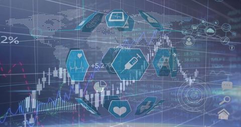 Global Healthcare Technology and Economic Data Integration - Download Free Stock Images Pikwizard.com