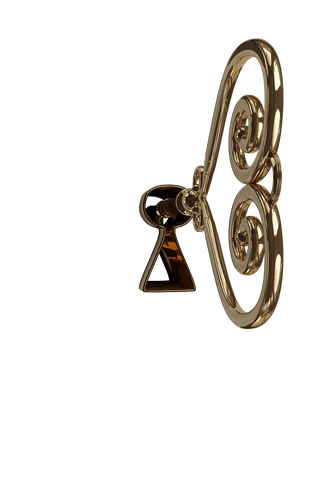 golden key in keyhole intricate design transparent illustration - Download Free Stock Videos Pikwizard.com