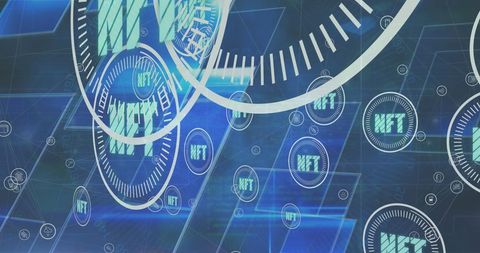 Futuristic NFT and Blockchain Abstract Design - Download Free Stock Images Pikwizard.com