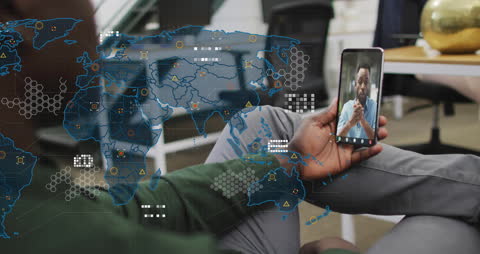 Global Business Communication through Video Call and Data Animation