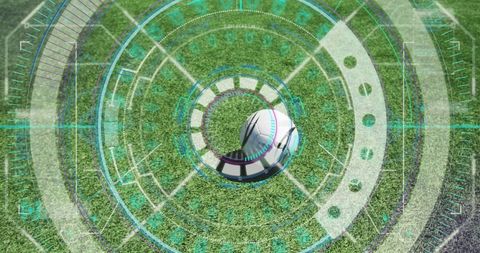 Digital Interface Scanning Football Player on Field - Download Free Stock Images Pikwizard.com