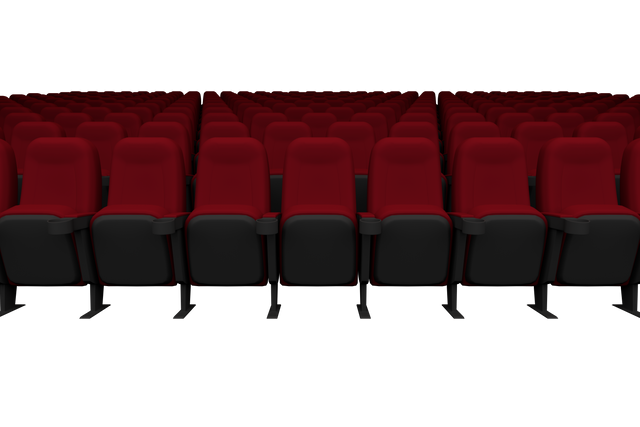 Digital Illustration of Empty Cinema Seats on Transparent Background - Download Free Stock Videos Pikwizard.com