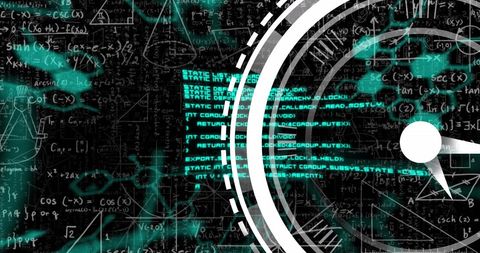 Digital Clock Overlay on Scientific Data for Tech Concept - Download Free Stock Images Pikwizard.com