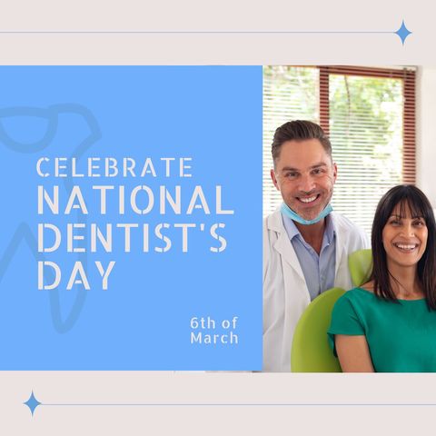 National Dentist's Day Celebration with Happy Dentist and Patient - Download Free Stock Templates Pikwizard.com