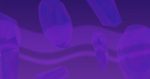 Ethereal purple crystals with dreamy background motion
