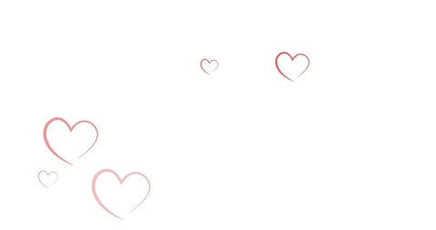 Falling Red Heart Icons on White Background for Valentine's Day - Download Free Stock Images Pikwizard.com
