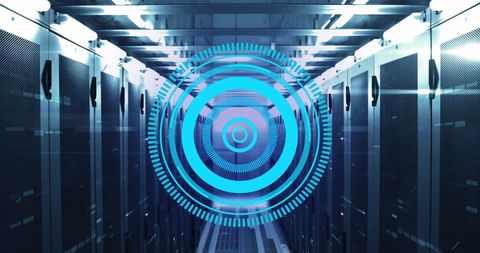 Virtual Scanning in a Modern Server Room Technology - Download Free Stock Images Pikwizard.com