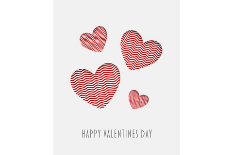 valentine's day card with layered hearts on transparent background - Download Free Stock Videos Pikwizard.com