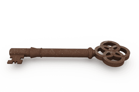 Antique Style Metal Key on Transparent Background - Download Free Stock Videos Pikwizard.com