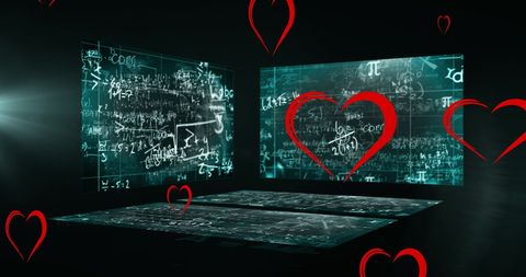Fusing Mathematics and Affection on Digital Screens - Download Free Stock Images Pikwizard.com