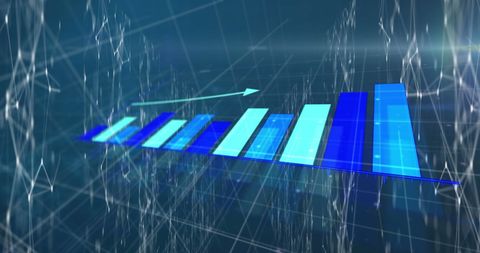 Dynamic Data Processing Concept with Growth Chart - Download Free Stock Images Pikwizard.com