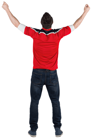 transparent excited football supporter celebrating victory - Download Free Stock Videos Pikwizard.com