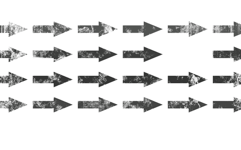 black arrows on transparent background with contrasting white arrow - Download Free Stock Videos Pikwizard.com