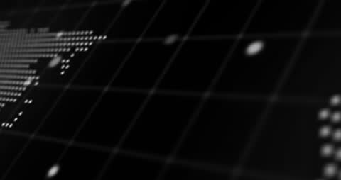 Animated Digital Map with Hologram Fingerprint Overlay