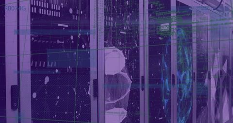 Digital Data Streams Flowing Through Server Room with Technology Interface - Download Free Stock Images Pikwizard.com
