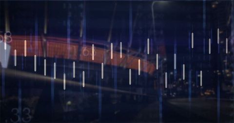 Futuristic motion blur of train in illuminated night tunnel