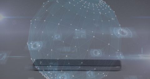 Digital Interface Concept with Smartphone and Global Connectivity - Download Free Stock Images Pikwizard.com