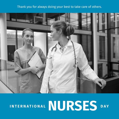 Celebrating International Nurses Day Healthcare Heroes - Download Free Stock Templates Pikwizard.com