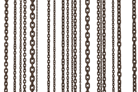 3d transparent hanging rusty chain links - Download Free Stock Videos Pikwizard.com