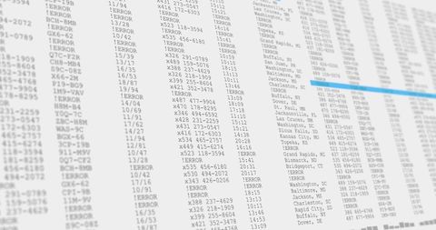 Screen Display Showing Data Processing and Coding Information - Download Free Stock Images Pikwizard.com