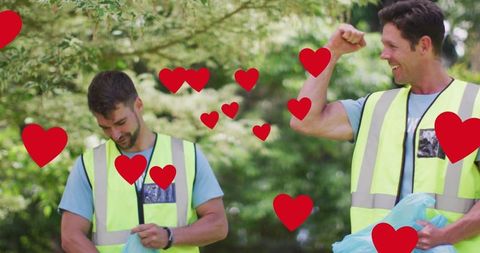 Eco Enthusiasts Celebrating Volunteerism Outdoors