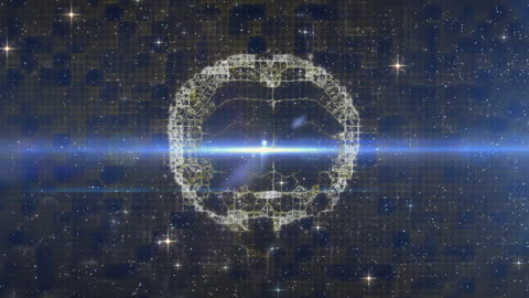 Futuristic Brain Concepts in Cosmic Digital Animation