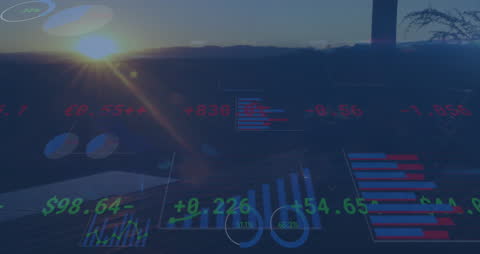 Innovative Financial Analysis in Tech-savvy Workspace