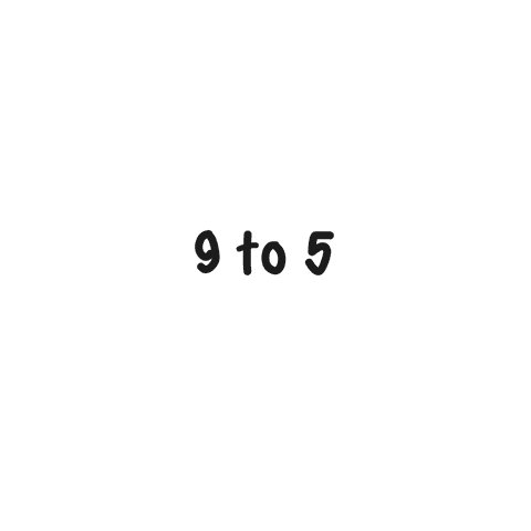 9 to 5 text vector on transparent background - Download Free Stock Videos Pikwizard.com