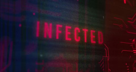 Digital Data Breach Warning with Infected Text Overlay - Download Free Stock Images Pikwizard.com