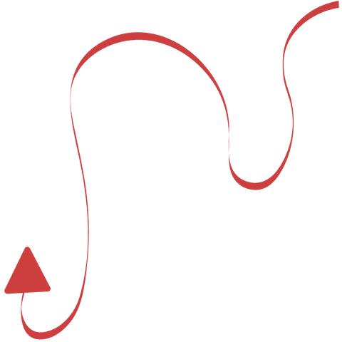 Red Curly Long Arrow on Transparent Background - Download Free Stock Videos Pikwizard.com