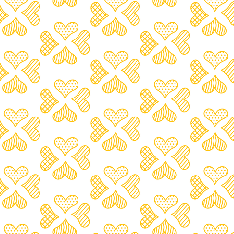 seamless yellow heart flower pattern on transparent background - Download Free Stock Videos Pikwizard.com
