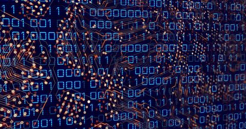 Abstract Digital Binary Code Circuit Technology Background - Download Free Stock Images Pikwizard.com