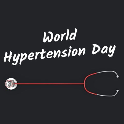 World Hypertension Day Awareness with Stethoscope on Black Background - Download Free Stock Templates Pikwizard.com
