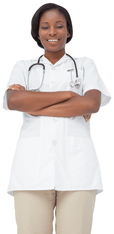 transparent medical nurse smiling with arms crossed - Download Free Stock Videos Pikwizard.com