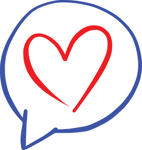 Blue Speech Bubble with Red Heart on Transparent Background - Download Free Stock Videos Pikwizard.com
