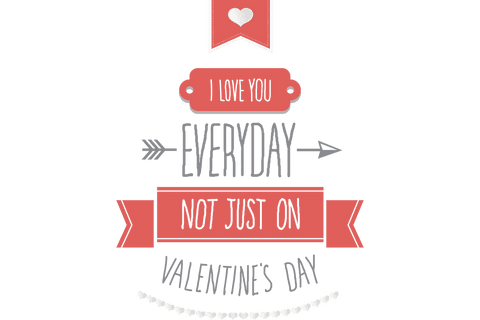Romantic Valentine's Day Typography on Transparent Background - Download Free Stock Videos Pikwizard.com
