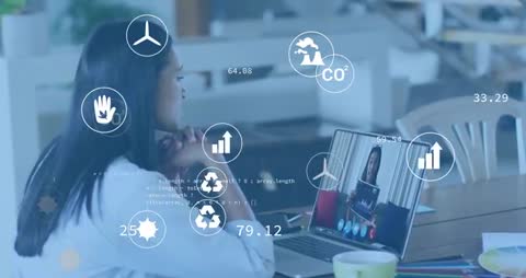Sustainability Analytics Discussion in Virtual Meeting