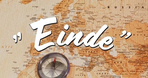 Vintage Map and Compass with Einde Overlay for Adventure Concepts - Download Free Stock Images Pikwizard.com