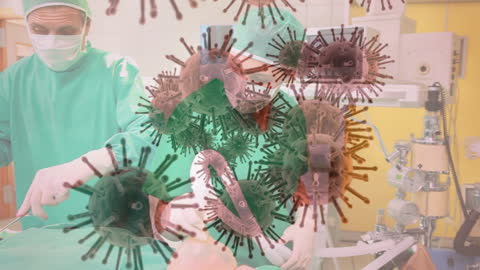 Digitally Generated COVID-19 Animation in Operating Room