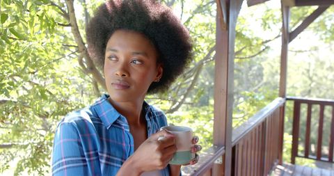 Relaxing Morning Coffee on a Sunny Terrace