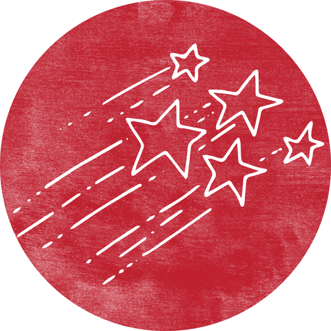 transparent red circle with five moving star trails - Download Free Stock Videos Pikwizard.com