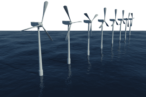 transparent offshore wind turbines on clear seas illustrating renewable energy - Download Free Stock Videos Pikwizard.com
