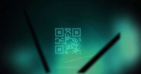 Futuristic Abstract with QR Code and Dynamic Green Hues - Download Free Stock Images Pikwizard.com