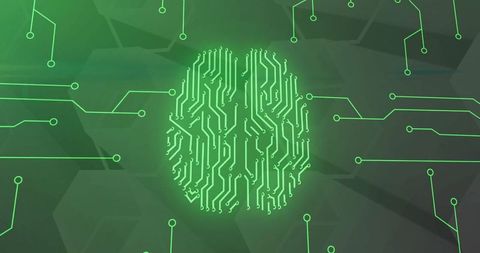 Digital Fingerprint with Circuit Pattern Symbolizing AI and Data Processing - Download Free Stock Images Pikwizard.com