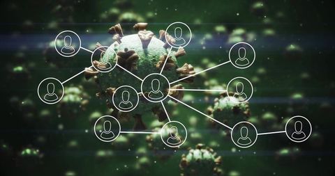 Novel Virus Digital Network Showing Global Connectivity