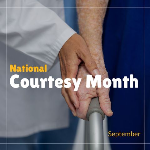 Elder care compassionate support for courtesy month in healthcare