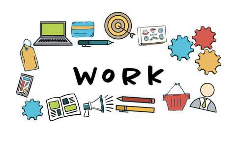 transparent digital business icons with work text - Download Free Stock Videos Pikwizard.com