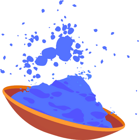 floating blue pigment particles on transparent background - Download Free Stock Videos Pikwizard.com